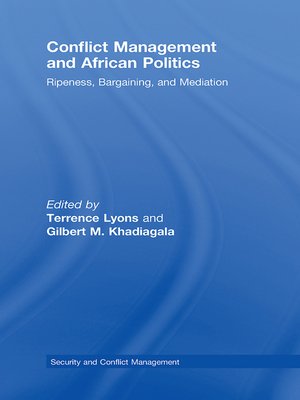 cover image of Conflict Management and African Politics